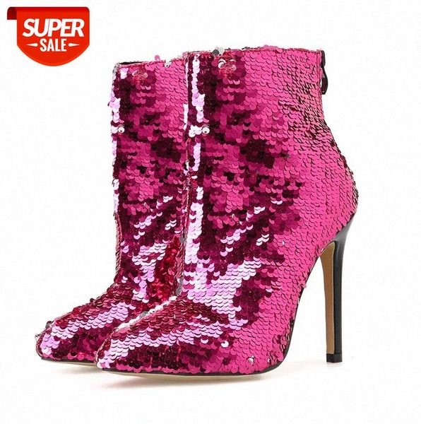net red rainbow sequined women's boots european and american star high heels spot 35-42 large size #iy1l, Black
net red rainbow sequined women's boots european and american star high heels spot 35-42 large size #iy1l, Black