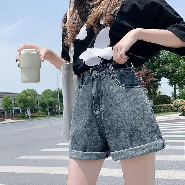 women's shorts 2021 summer denim women's loose wide leg thin crimping jeans casual straight high waist vintage streetwear, White;black
women's shorts 2021 summer denim women's loose wide leg thin crimping jeans casual straight high waist vintage streetwear, White;black