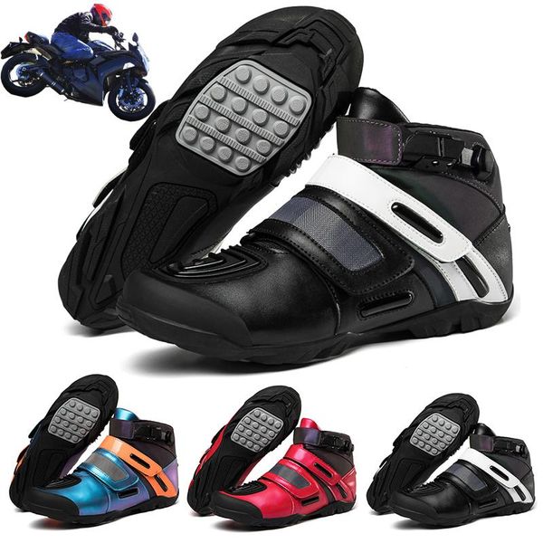 cycling footwear motorcycle shoes men's trend fashion leather riding ladies street racing travel boots off-road large size, Black
cycling footwear motorcycle shoes men's trend fashion leather riding ladies street racing travel boots off-road large size, Black