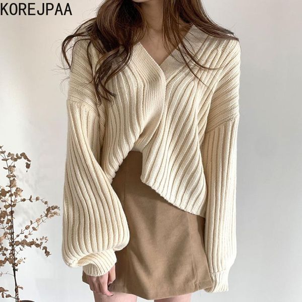 women's knits & tees korejpaa women sweater cardigan 2021 korean fashion early autumn gentle v-neck pit design single-breasted loose kn, White
women's knits & tees korejpaa women sweater cardigan 2021 korean fashion early autumn gentle v-neck pit design single-breasted loose kn, White