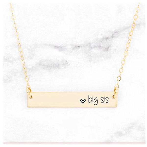 party favor custom sister bar necklaces,personalized big sis necklace,little necklace,middle necklace,a novel gift for a good
party favor custom sister bar necklaces,personalized big sis necklace,little necklace,middle necklace,a novel gift for a good