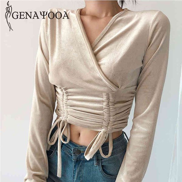 genayooa harajuku shirt long sleeve v neck t shirts for women drawstring lace up velvet crop mujer korean 210417, White
genayooa harajuku shirt long sleeve v neck t shirts for women drawstring lace up velvet crop mujer korean 210417, White