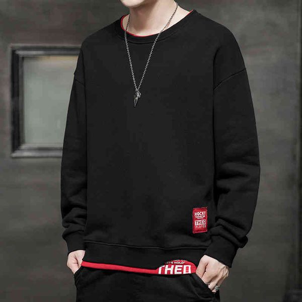 2021 autumn and winter new sweater youth leisure long sve round neck plush warm men's bottom shirt, Black
2021 autumn and winter new sweater youth leisure long sve round neck plush warm men's bottom shirt, Black