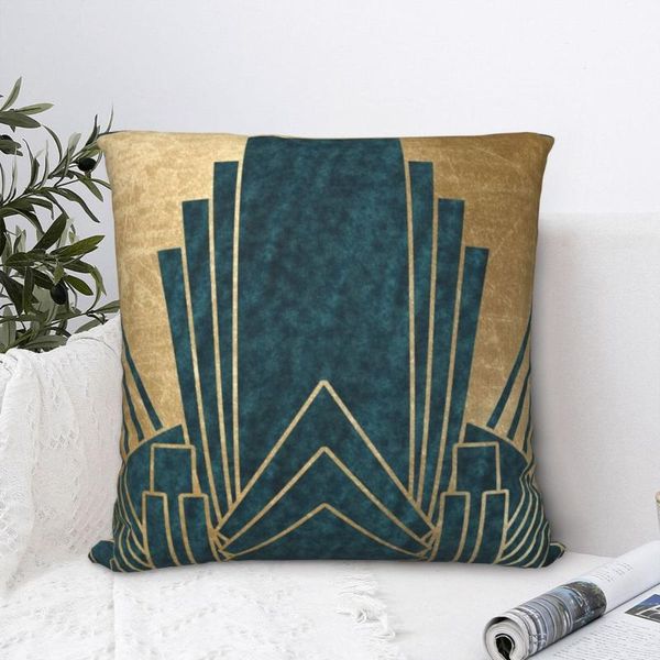 pillow case art deco glamour - teal and gold square pillowcase cushion cover comfort polyester throw home bedroom
pillow case art deco glamour - teal and gold square pillowcase cushion cover comfort polyester throw home bedroom