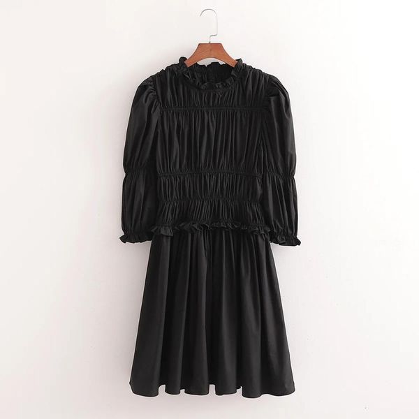 dresses women 100% cotton slim-fit ruffled neck sleeves elastic waist pleated vintage gothic style short woman, Black;gray
dresses women 100% cotton slim-fit ruffled neck sleeves elastic waist pleated vintage gothic style short woman, Black;gray