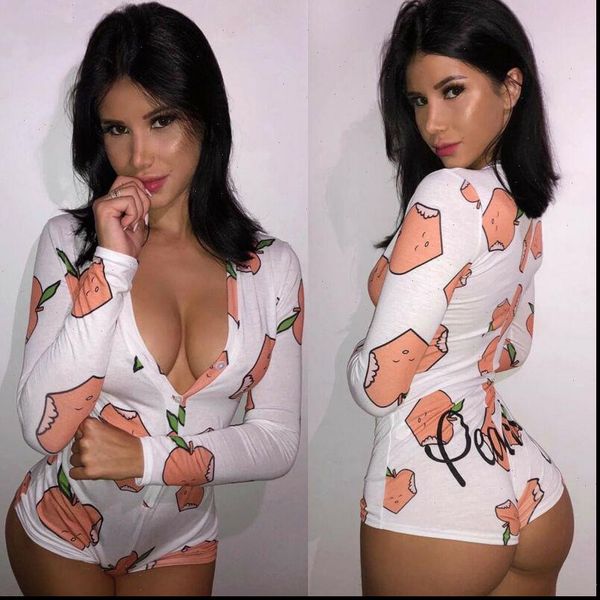 pepper peach printed playsuit womens romper v neck bodycon long sleeve skinny shorts sleepwear pajamas suit, Black;white
pepper peach printed playsuit womens romper v neck bodycon long sleeve skinny shorts sleepwear pajamas suit, Black;white