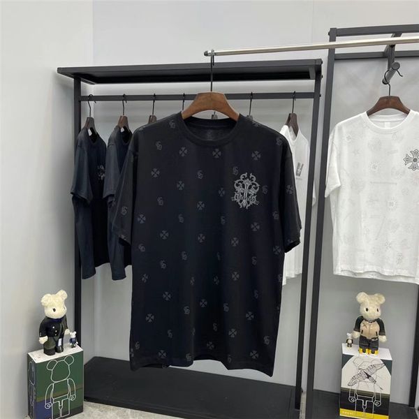 chao brand 21s new ch crow cross sword sanskrit letter drill round neck short sleeve t-shirt for men and w, White;black
chao brand 21s new ch crow cross sword sanskrit letter drill round neck short sleeve t-shirt for men and w, White;black