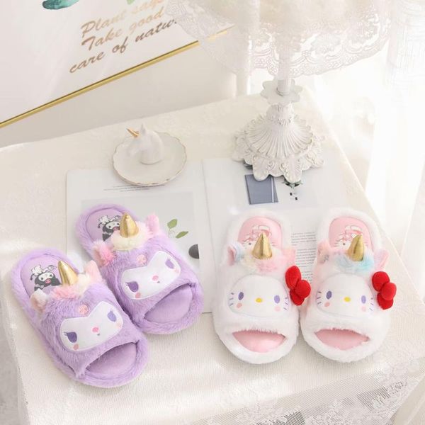 slippers cartoon style girl cute japanese anime kuromied plush indoor ladies casual flip flop flat non-slip xmas gifts, Black
slippers cartoon style girl cute japanese anime kuromied plush indoor ladies casual flip flop flat non-slip xmas gifts, Black