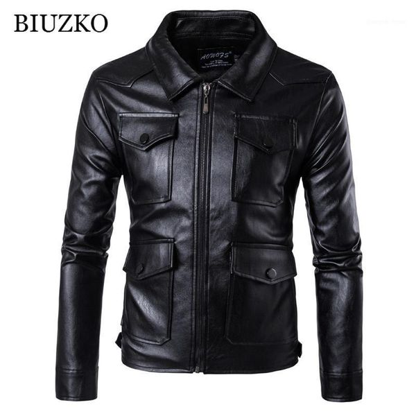 men's fur & faux moto biker autumn men leather jacket turn-down collar slim winter solid pockets motorcycle pu coat, Black
men's fur & faux moto biker autumn men leather jacket turn-down collar slim winter solid pockets motorcycle pu coat, Black