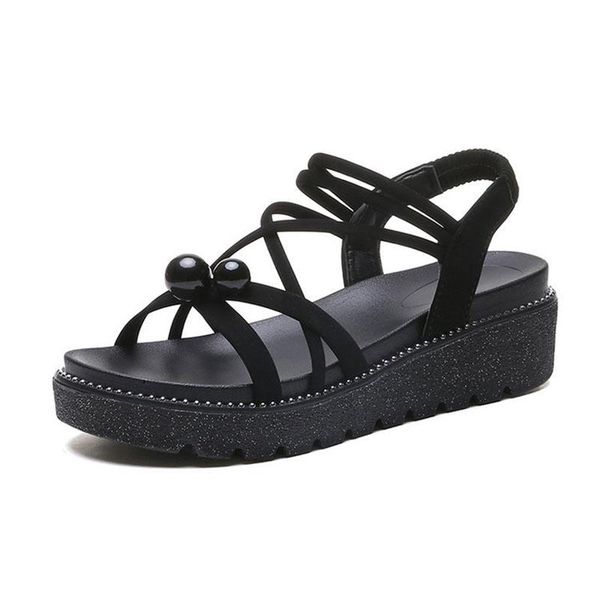 summer women sandals buckle design black white platform comfortable women's thick sole beach shoes
summer women sandals buckle design black white platform comfortable women's thick sole beach shoes