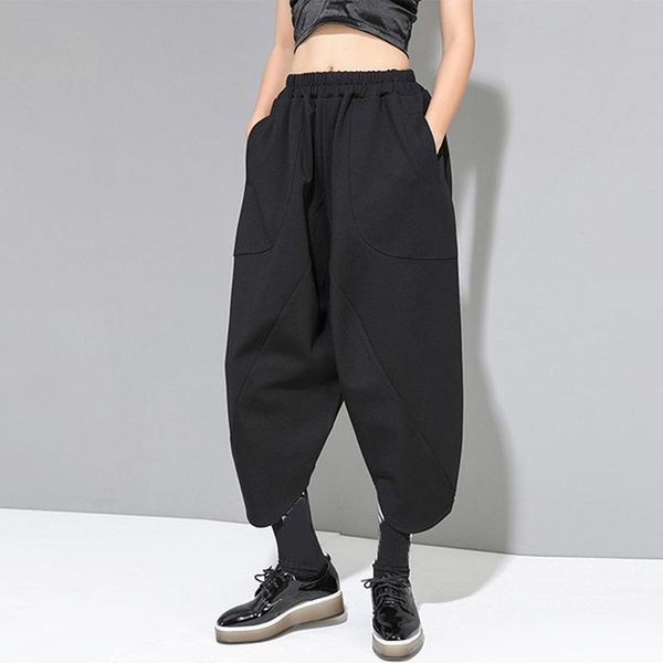 women's pants & capris black high waist wide leg women trousers plus size fashion pockets patchwork elastic loose casual 2021 spring au, Black;white
women's pants & capris black high waist wide leg women trousers plus size fashion pockets patchwork elastic loose casual 2021 spring au, Black;white