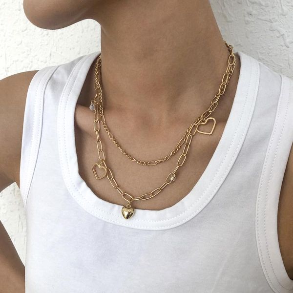 chokers fashion multilayer gold heart teardrop shape charms necklaces for women trendy choker jewelry wholesale, Golden;silver
chokers fashion multilayer gold heart teardrop shape charms necklaces for women trendy choker jewelry wholesale, Golden;silver