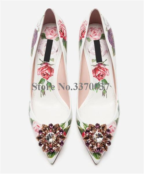 dress shoes women luxury pointed toe white flowers printed genuine leather rhinestone pumps 5cm low heel crystal high heels wedding, Black
dress shoes women luxury pointed toe white flowers printed genuine leather rhinestone pumps 5cm low heel crystal high heels wedding, Black