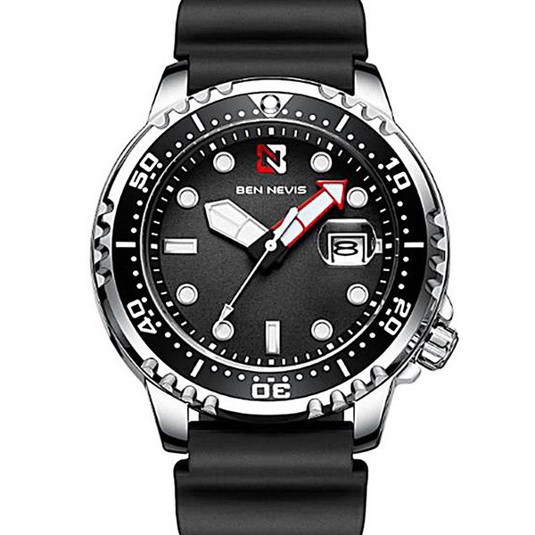wristwatches ben nevis men quartz watch calendar waterproof silicone strap sports military wristwatch clock relogios masculino, Slivery;brown
wristwatches ben nevis men quartz watch calendar waterproof silicone strap sports military wristwatch clock relogios masculino, Slivery;brown
