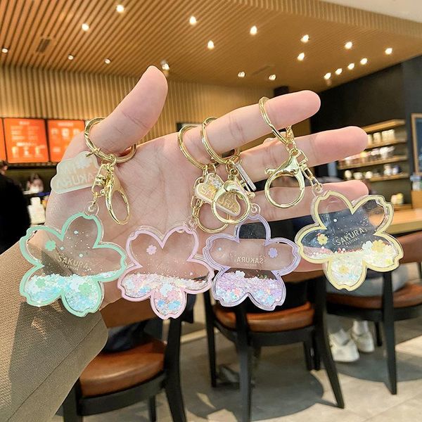 keychains cherry blossoms moving liquid keychain creative quicksand snowflake bag pendant car keys accessories lovers gift, Silver
keychains cherry blossoms moving liquid keychain creative quicksand snowflake bag pendant car keys accessories lovers gift, Silver