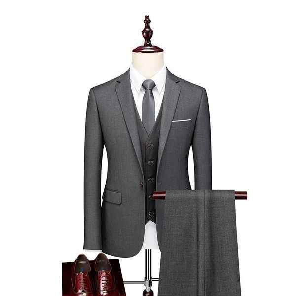 men's suits & blazers suit business professional korean slim three piece bridegroom man wedding dress 2021, White;black
men's suits & blazers suit business professional korean slim three piece bridegroom man wedding dress 2021, White;black