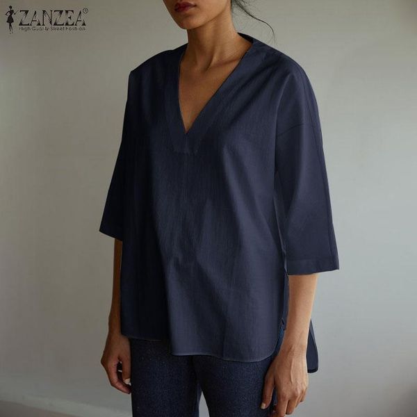 casual cotton mujer camisetas zanzea v neck blusa femininas female daily solid shirt plus size womens summer fashion blouse women's bl, White
casual cotton mujer camisetas zanzea v neck blusa femininas female daily solid shirt plus size womens summer fashion blouse women's bl, White