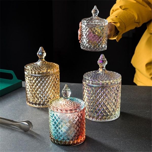 storage bottles & jars nordic colorful diamond glass spice jar with lid candy seasoning tank jewelry cotton swab container makeup brush hold
storage bottles & jars nordic colorful diamond glass spice jar with lid candy seasoning tank jewelry cotton swab container makeup brush hold