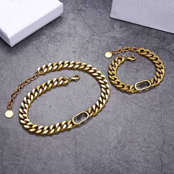 2020 fashion stainless steel letter gold cuban link chain necklace bracelet for mens and women party lovers gift hip hop jewelry with box, Black
2020 fashion stainless steel letter gold cuban link chain necklace bracelet for mens and women party lovers gift hip hop jewelry with box, Black