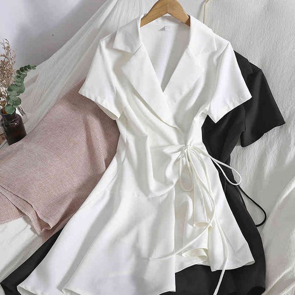 fashion irregular short dress office lady korean style lace-up suit was thin hip skirt spring summer waist solid color 210420, Black;gray
fashion irregular short dress office lady korean style lace-up suit was thin hip skirt spring summer waist solid color 210420, Black;gray