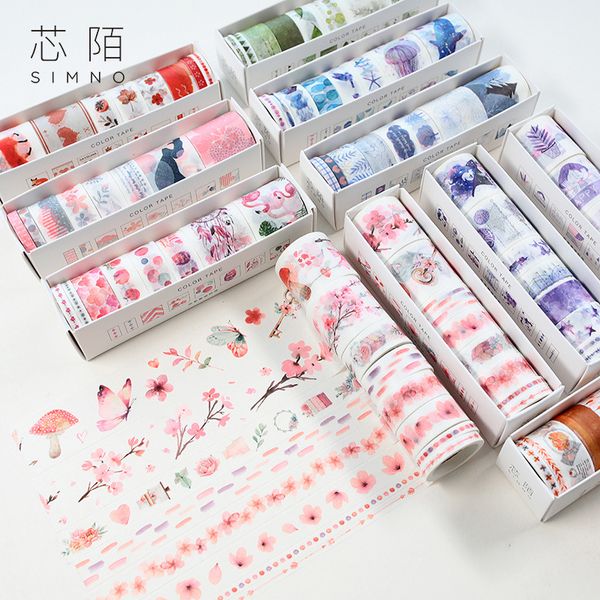 8pcs/pack flowers and whale washi tape adhesive tape diy scrapbooking sticker label masking tape
8pcs/pack flowers and whale washi tape adhesive tape diy scrapbooking sticker label masking tape