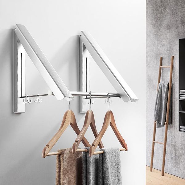 drying rack bathroom balcony wall hanging clothes racks punch-space aluminum foldable invisible thickening hangers &
drying rack bathroom balcony wall hanging clothes racks punch-space aluminum foldable invisible thickening hangers &