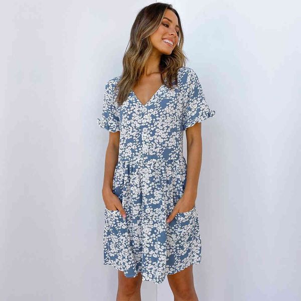 2021 spring summer new floral short dress women v neck single breasted high waist print ladies slim button dot dresses, Black;gray
2021 spring summer new floral short dress women v neck single breasted high waist print ladies slim button dot dresses, Black;gray