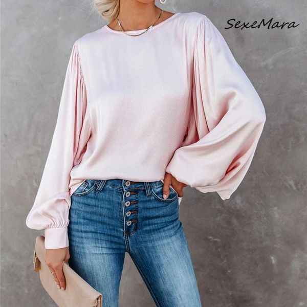 women's t-shirt fashion arrival women t-shirts 2021 autumn casual o-neck lantern sleeves loose, White
women's t-shirt fashion arrival women t-shirts 2021 autumn casual o-neck lantern sleeves loose, White