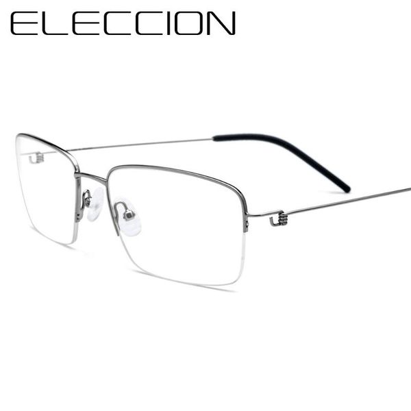 fashion sunglasses frames eleccion ultralight titanium half glasses frame men myopia eyeglasses male optical morten korean screwless eyewear, Black
fashion sunglasses frames eleccion ultralight titanium half glasses frame men myopia eyeglasses male optical morten korean screwless eyewear, Black