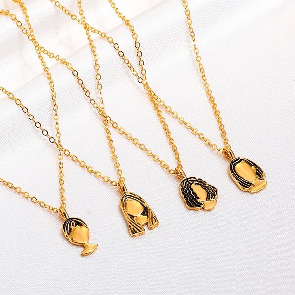 pendant necklaces creative metal couple for women boy girl portrait clavicle chain necklace choker vintage jewelry collares 2021, Silver
pendant necklaces creative metal couple for women boy girl portrait clavicle chain necklace choker vintage jewelry collares 2021, Silver