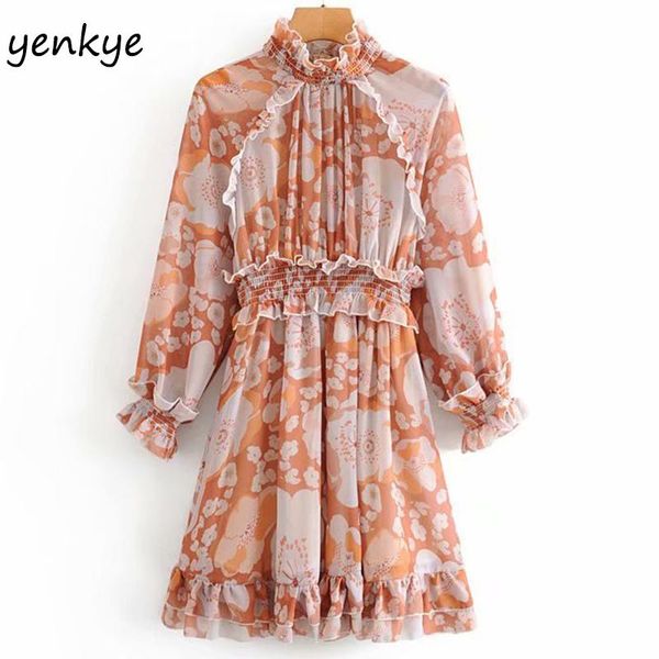 casual dresses sweet women floral print ruffle summer dress lady long sleeve high neck elastic waist a-line short djf6980, Black;gray
casual dresses sweet women floral print ruffle summer dress lady long sleeve high neck elastic waist a-line short djf6980, Black;gray