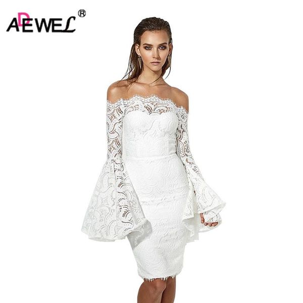 casual dresses adewel 2021 spring elegant white flare sleeve women lace dress vintage bodycon off shoulder cute red party, Black;gray
casual dresses adewel 2021 spring elegant white flare sleeve women lace dress vintage bodycon off shoulder cute red party, Black;gray