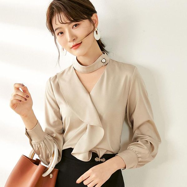 womens and blouses plus size ruffle chiffon blouse shirt office long sleeve shirts women blusas de mujer 2021 women's &, White
womens and blouses plus size ruffle chiffon blouse shirt office long sleeve shirts women blusas de mujer 2021 women's &, White