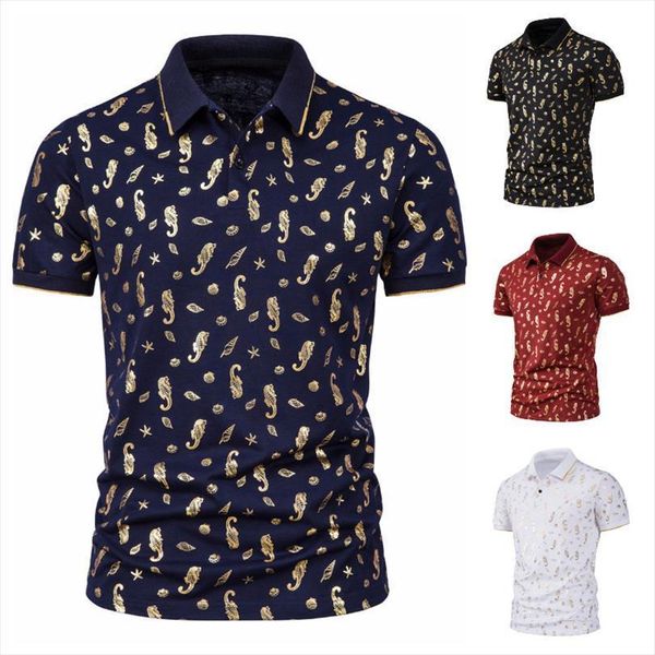 summer gold printed mens polo lapel slim shape business casual short sleeves shirt, White;black
summer gold printed mens polo lapel slim shape business casual short sleeves shirt, White;black