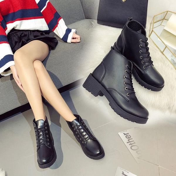 boots women's shoes short sewing thread, wild low-heeled lace motorcyclebritishwomen'sshoes, Black
boots women's shoes short sewing thread, wild low-heeled lace motorcyclebritishwomen'sshoes, Black