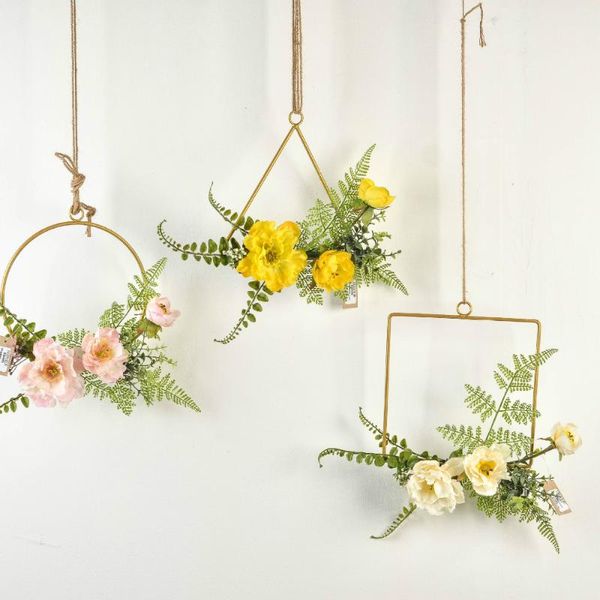 decorative flowers & wreaths nordic wrought iron simulation garland pendant wedding fake flower geometric wreath wall decoration home creati
decorative flowers & wreaths nordic wrought iron simulation garland pendant wedding fake flower geometric wreath wall decoration home creati