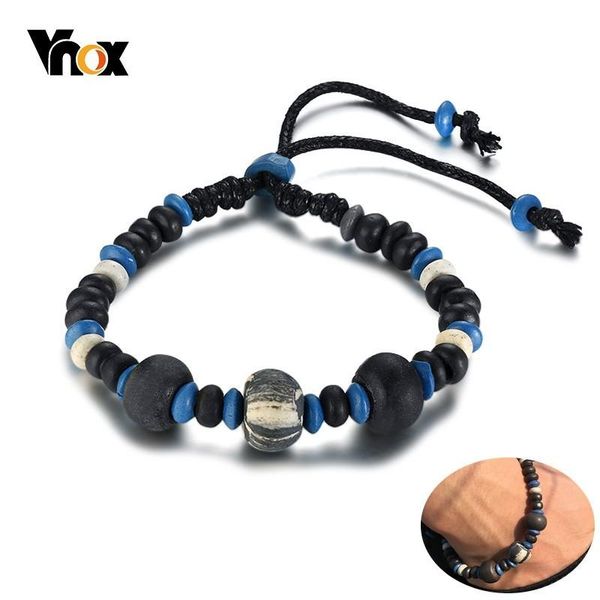 charm bracelets vnox beauty handmade braid for women man casual wood bead bilezik pulseira tribal gift length adjustable, Golden;silver
charm bracelets vnox beauty handmade braid for women man casual wood bead bilezik pulseira tribal gift length adjustable, Golden;silver