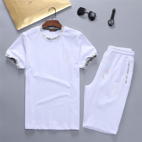 2021 men's sports suit summer tracksuits new letter pure cotton short-sleeved two-piece korean couples casual sportswear suit, Gray
2021 men's sports suit summer tracksuits new letter pure cotton short-sleeved two-piece korean couples casual sportswear suit, Gray