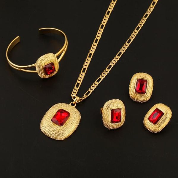 earrings & necklace african gold color huge stone pendant bangle 24k classical jewelry set, Silver
earrings & necklace african gold color huge stone pendant bangle 24k classical jewelry set, Silver