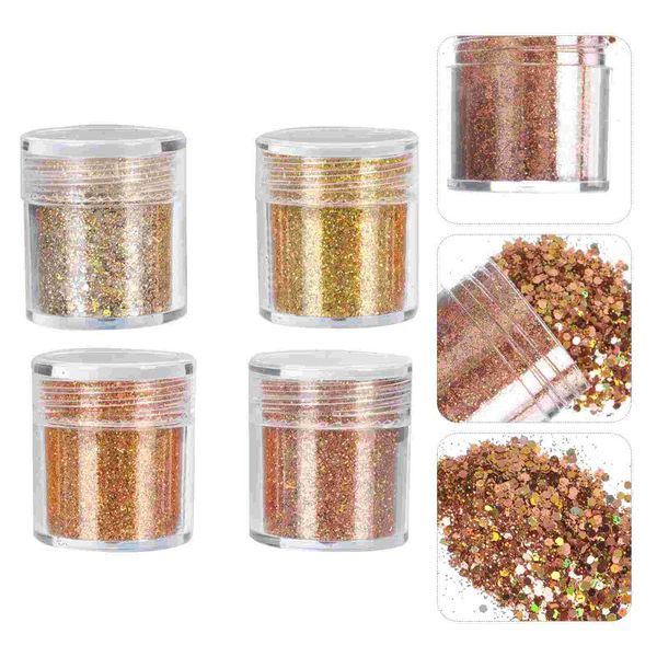nail art decorations 4bottles of glitter sequins charming manicure decors, Silver;gold
nail art decorations 4bottles of glitter sequins charming manicure decors, Silver;gold
