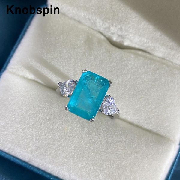 knobspin 2021 100% 925 sterling silver blue wedding rings high carbon diamond for women anniversary party fine jewelry wholesale cluster, Golden;silver
knobspin 2021 100% 925 sterling silver blue wedding rings high carbon diamond for women anniversary party fine jewelry wholesale cluster, Golden;silver