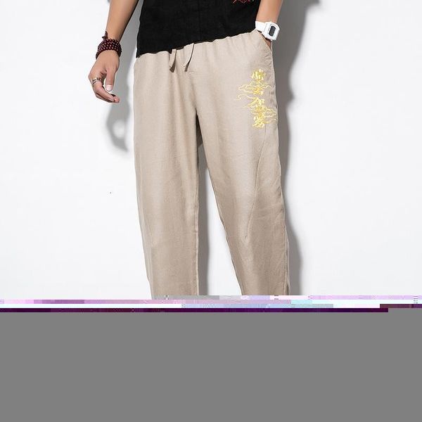 men's pants casual men embroidery joggers streetwear trousres full length male, Black
men's pants casual men embroidery joggers streetwear trousres full length male, Black
