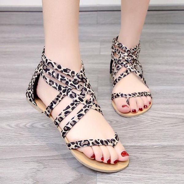 women sandals flip flops shoes leopard print roman flat summer beach ladies zapat#g3, Black
women sandals flip flops shoes leopard print roman flat summer beach ladies zapat#g3, Black