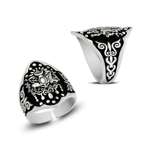 thumb ring traditional turkish jewelry handcarved men ottoman coat of arm men's 925k silver vintage cluster rings, Golden;silver
thumb ring traditional turkish jewelry handcarved men ottoman coat of arm men's 925k silver vintage cluster rings, Golden;silver
