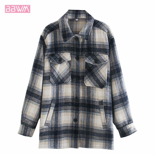 harajuku check lapel single-breasted pocket chic women's jacket korean style fashion loose contrast sweet color female coat 210507, Black;brown
harajuku check lapel single-breasted pocket chic women's jacket korean style fashion loose contrast sweet color female coat 210507, Black;brown
