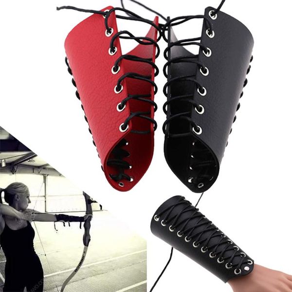 wrist support strings wristband bracer traditional durable leather wax rope 18cm cuff hand protection archery arm guard outdoor accessories, Black;red
wrist support strings wristband bracer traditional durable leather wax rope 18cm cuff hand protection archery arm guard outdoor accessories, Black;red