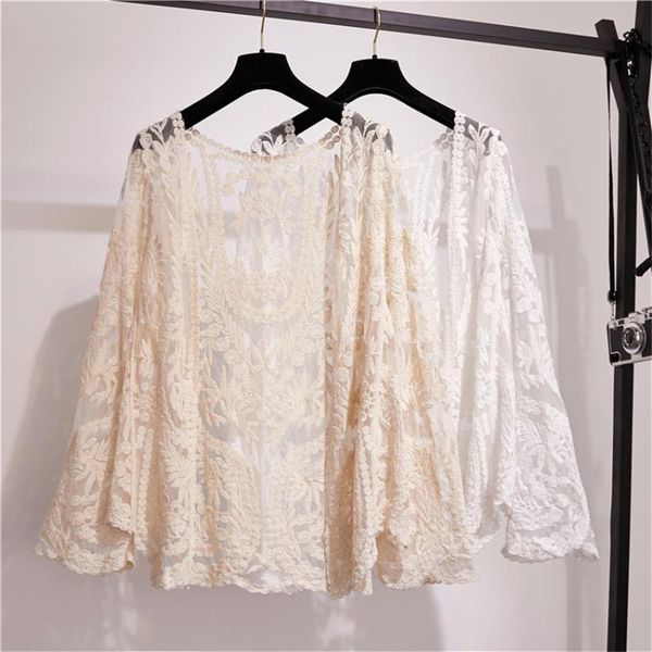 women's jackets fashion summer women short lace cardigan blouses sweety girl blousas sun protection clothing coat lady beach shirts wz1, Black;brown
women's jackets fashion summer women short lace cardigan blouses sweety girl blousas sun protection clothing coat lady beach shirts wz1, Black;brown