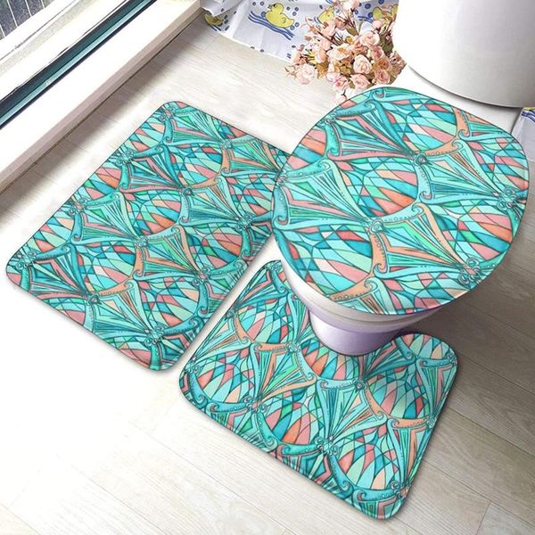 bath mats aqua, mint and peach art bathroom mat sets 3 piece set rugs memory foam toilet seat cover lid
bath mats aqua, mint and peach art bathroom mat sets 3 piece set rugs memory foam toilet seat cover lid