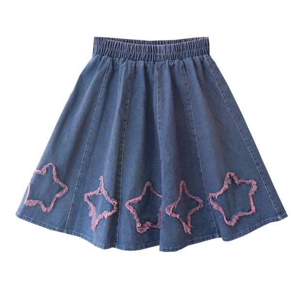 vintage women's denim summer korean style purple star tassel cute jeans skirt soft girl high waist casual pleated skirts, Black
vintage women's denim summer korean style purple star tassel cute jeans skirt soft girl high waist casual pleated skirts, Black