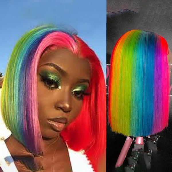 lace wigs rainbow full human hair pre plucked body wave remy with baby, Black;brown
lace wigs rainbow full human hair pre plucked body wave remy with baby, Black;brown